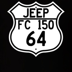 Highway Route Sign Jeep 1964 FC 150 T Shirt