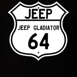Highway Route Sign Jeep 1964 Jeep Gladiator T Shirt