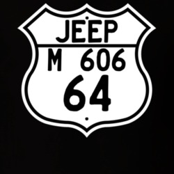Highway Route Sign Jeep 1964 M 606 T Shirt