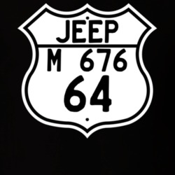 Highway Route Sign Jeep 1964 M 676 T Shirt