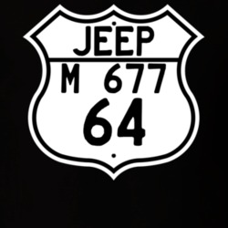 Highway Route Sign Jeep 1964 M 677 T Shirt