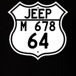 Highway Route Sign Jeep 1964 M 678 T Shirt