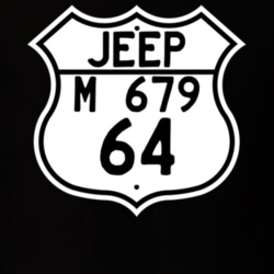 Highway Route Sign Jeep 1964 M 679 T Shirt