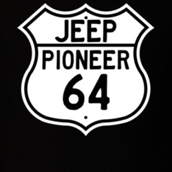 Highway Route Sign Jeep 1964 Pioneer T Shirt