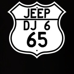 Highway Route Sign Jeep 1965 DJ 6 T Shirt