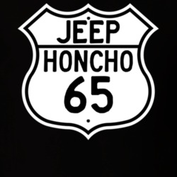 Highway Route Sign Jeep 1965 Honcho T Shirt