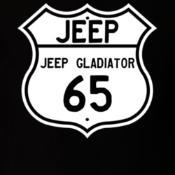 Highway Route Sign Jeep 1965 Jeep Gladiator T Shirt