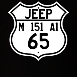 Highway Route Sign Jeep 1965 M 151 A1 T Shirt