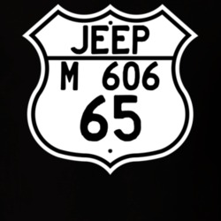 Highway Route Sign Jeep 1965 M 606 T Shirt