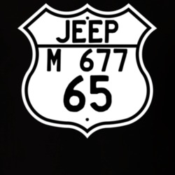 Highway Route Sign Jeep 1965 M 677 T Shirt