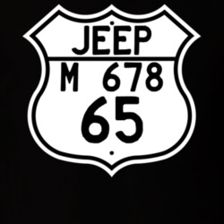 Highway Route Sign Jeep 1965 M 678 T Shirt