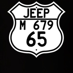 Highway Route Sign Jeep 1965 M 679 T Shirt