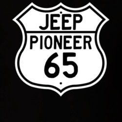 Highway Route Sign Jeep 1965 Pioneer T Shirt