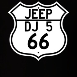 Highway Route Sign Jeep 1966 DJ 5 T Shirt