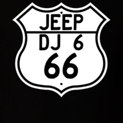 Highway Route Sign Jeep 1966 DJ 6 T Shirt
