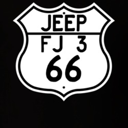 Highway Route Sign Jeep 1966 FJ 3 T Shirt