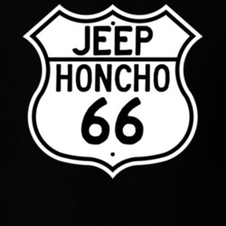 Highway Route Sign Jeep 1966 Honcho T Shirt