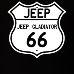 Highway Route Sign Jeep 1966 Jeep Gladiator T Shirt