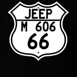 Highway Route Sign Jeep 1966 M 606 T Shirt
