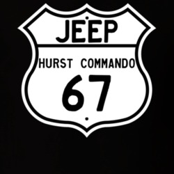 Highway Route Sign Jeep 1967 Hurst Commando T Shirt