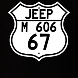 Highway Route Sign Jeep 1967 M 606 T Shirt
