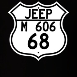 Highway Route Sign Jeep 1968 M 606 T Shirt