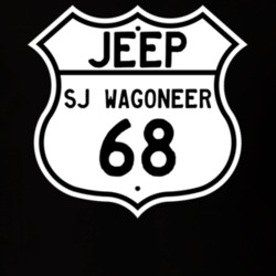 Highway Route Sign Jeep 1968 SJ Wagoneer T Shirt