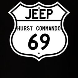 Highway Route Sign Jeep 1969 Hurst Commando T Shirt