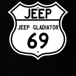 Highway Route Sign Jeep 1969 Jeep Gladiator T Shirt