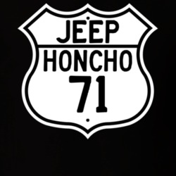 Highway Route Sign Jeep 1971 Honcho T Shirt