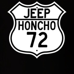 Highway Route Sign Jeep 1972 Honcho T Shirt