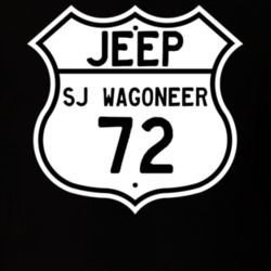 Highway Route Sign Jeep 1972 SJ Wagoneer T Shirt
