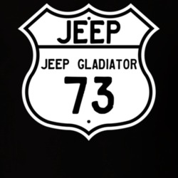Highway Route Sign Jeep 1973 Jeep Gladiator T Shirt