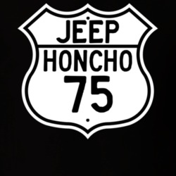 Highway Route Sign Jeep 1975 Honcho T Shirt