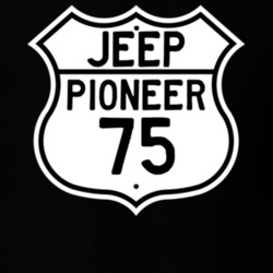 Highway Route Sign Jeep 1975 Pioneer T Shirt