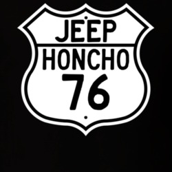 Highway Route Sign Jeep 1976 Honcho T Shirt