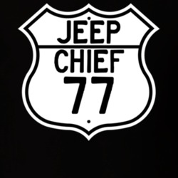 Highway Route Sign Jeep 1977 Chief T Shirt