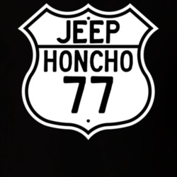 Highway Route Sign Jeep 1977 Honcho T Shirt
