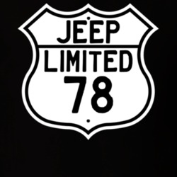 Highway Route Sign Jeep 1978 Limited T Shirt