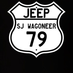 Highway Route Sign Jeep 1979 SJ Wagoneer T Shirt