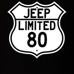 Highway Route Sign Jeep 1980 Limited T Shirt