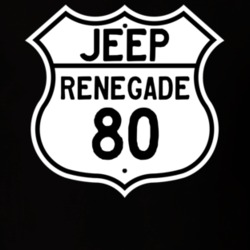 Highway Route Sign Jeep 1980 Renegade T Shirt