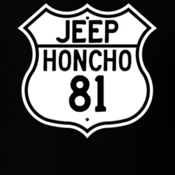 Highway Route Sign Jeep 1981 Honcho T Shirt
