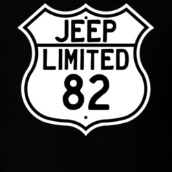 Highway Route Sign Jeep 1982 Limited T Shirt