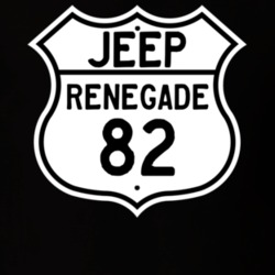 Highway Route Sign Jeep 1982 Renegade T Shirt