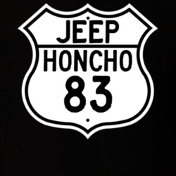 Highway Route Sign Jeep 1983 Honcho T Shirt