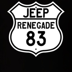 Highway Route Sign Jeep 1983 Renegade T Shirt