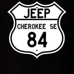 Highway Route Sign Jeep 1984 Cherokee SE T Shirt