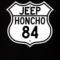 Highway Route Sign Jeep 1984 Honcho T Shirt