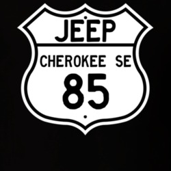 Highway Route Sign Jeep 1985 Cherokee SE T Shirt